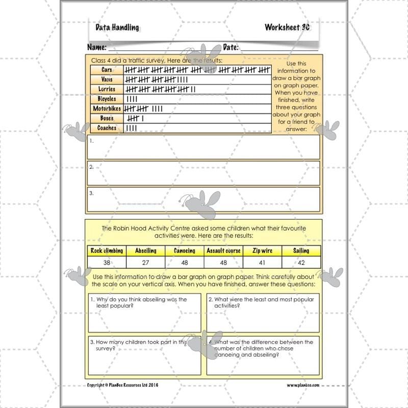 PlanBee Data Handling Year 4 Maths Lessons by PlanBee