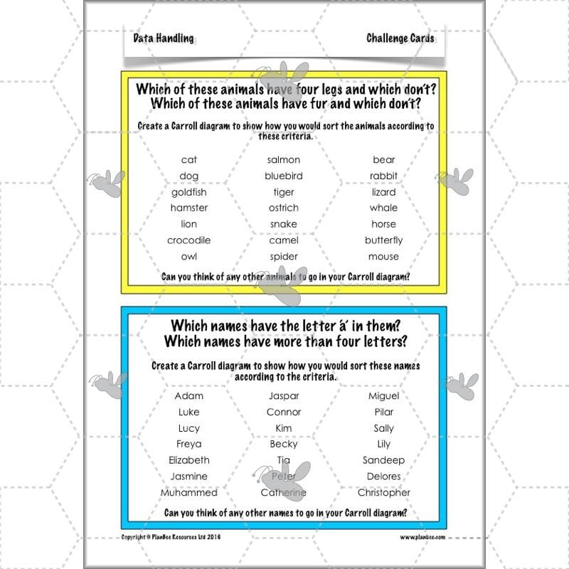 PlanBee Data Handling Year 4 Maths Lessons by PlanBee