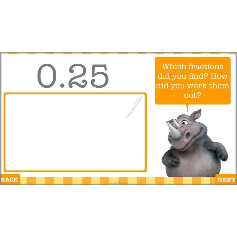 PlanBee Decimals & Fractions - Complete Set of Five Lessons for Year 5