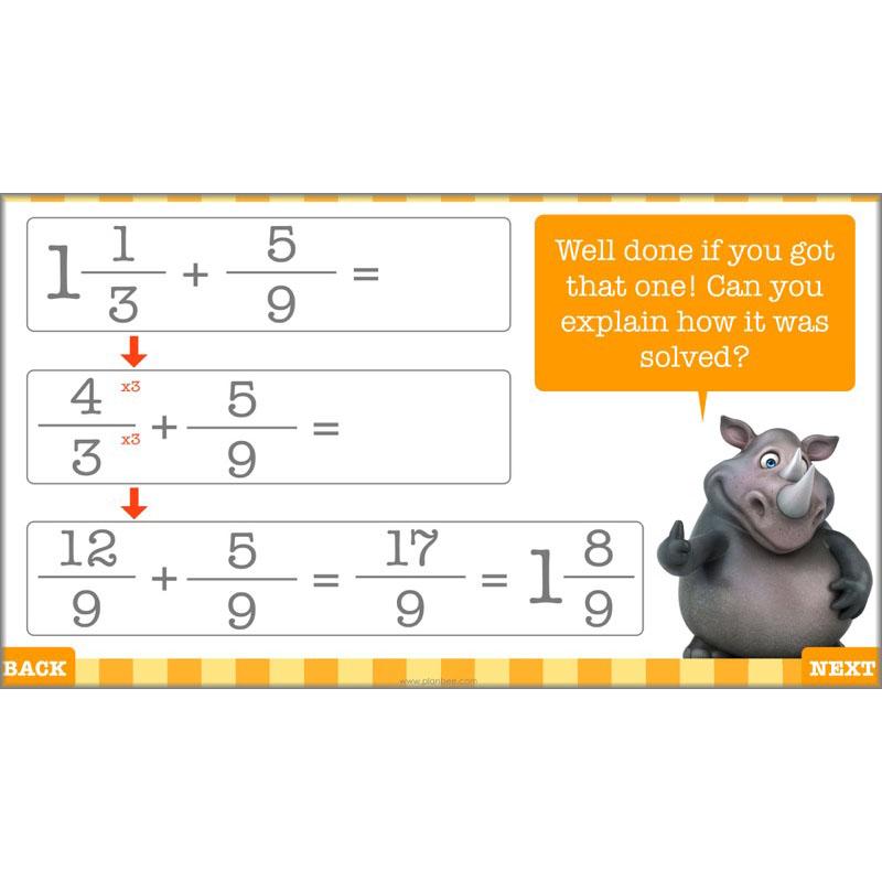 PlanBee Decimals & Fractions - Complete Set of Five Lessons for Year 5