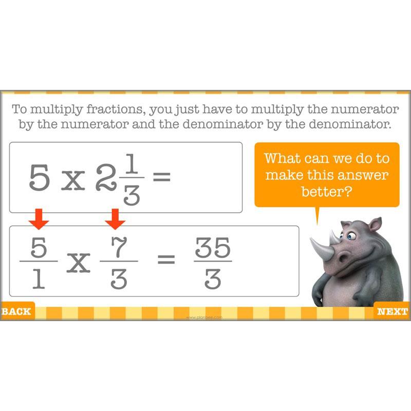 PlanBee Decimals & Fractions - Complete Set of Five Lessons for Year 5