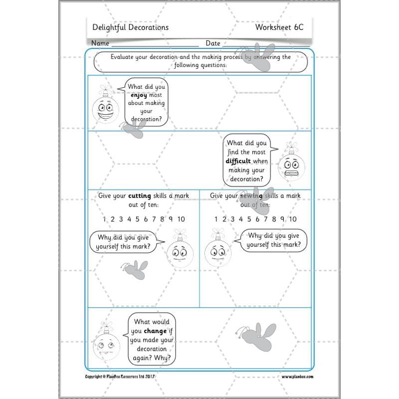 PlanBee Delightful Decorations KS1 DT Lessons by PlanBee
