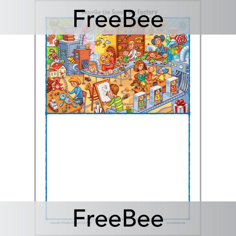 Free Toy Factory Describe a Scene Picture by PlanBee
