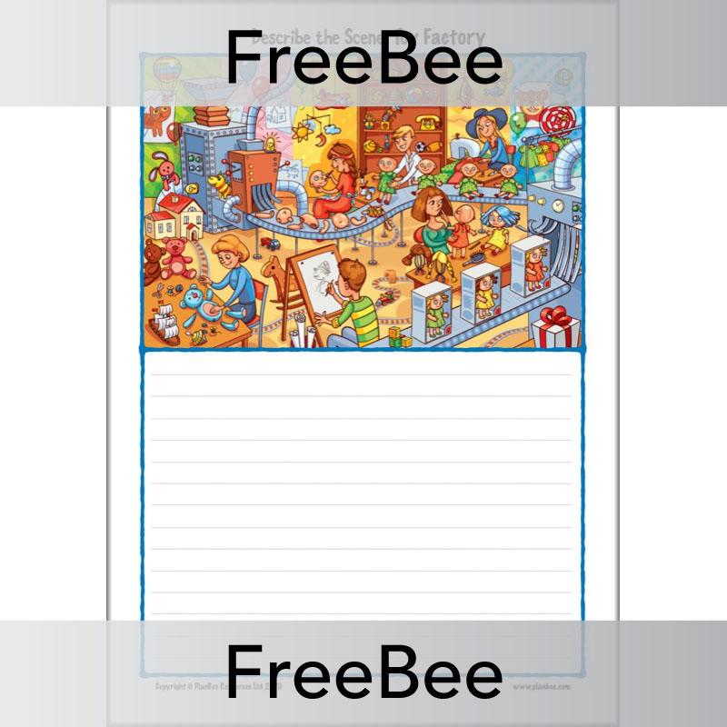 Free Toy Factory Describe a Scene Picture by PlanBee