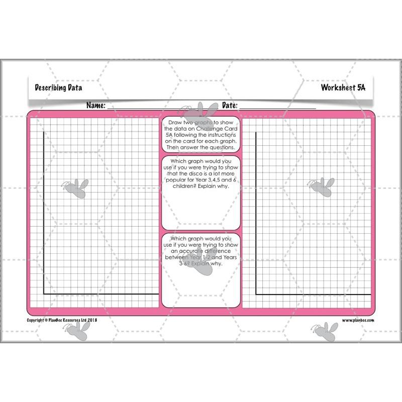 PlanBee Describing Data Year 5 Statistics Lesson by PlanBee