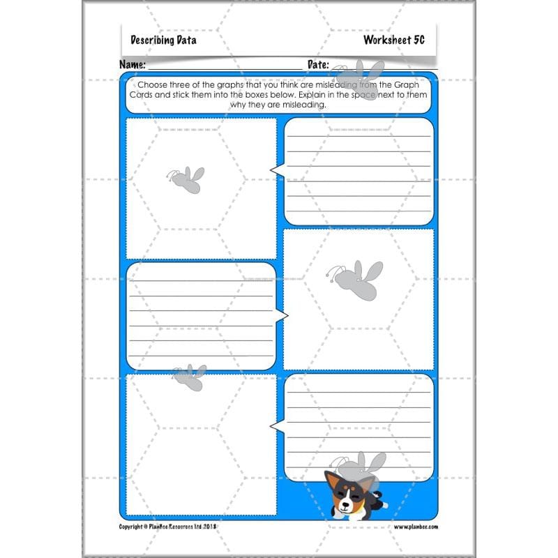 PlanBee Describing Data Year 5 Statistics Lesson by PlanBee