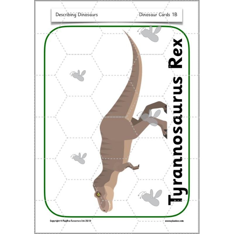 PlanBee Describing Dinosaurs Year 1 - Dinosaur Writing Activities KS1