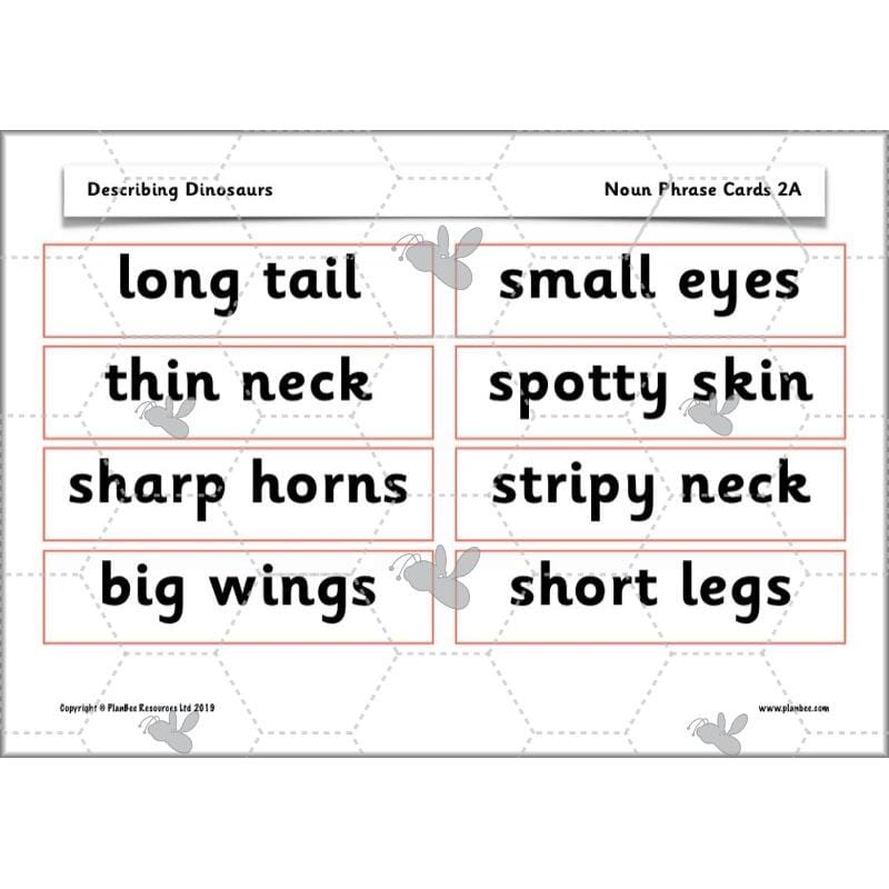 PlanBee Describing Dinosaurs Year 1 - Dinosaur Writing Activities KS1