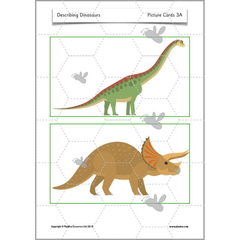 PlanBee Describing Dinosaurs Year 1 - Dinosaur Writing Activities KS1