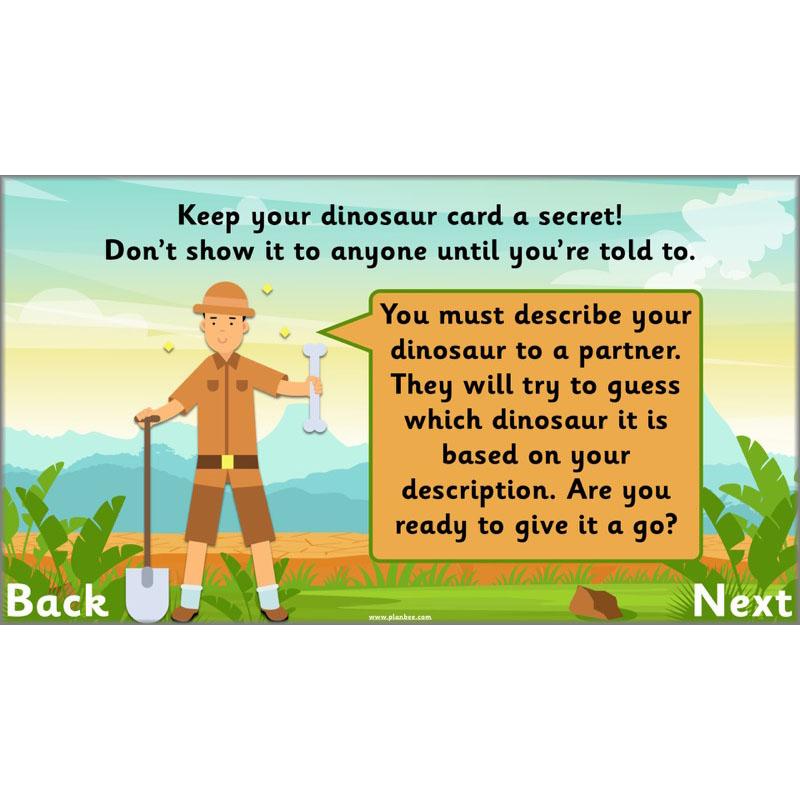 PlanBee Describing Dinosaurs Year 1 - Dinosaur Writing Activities KS1