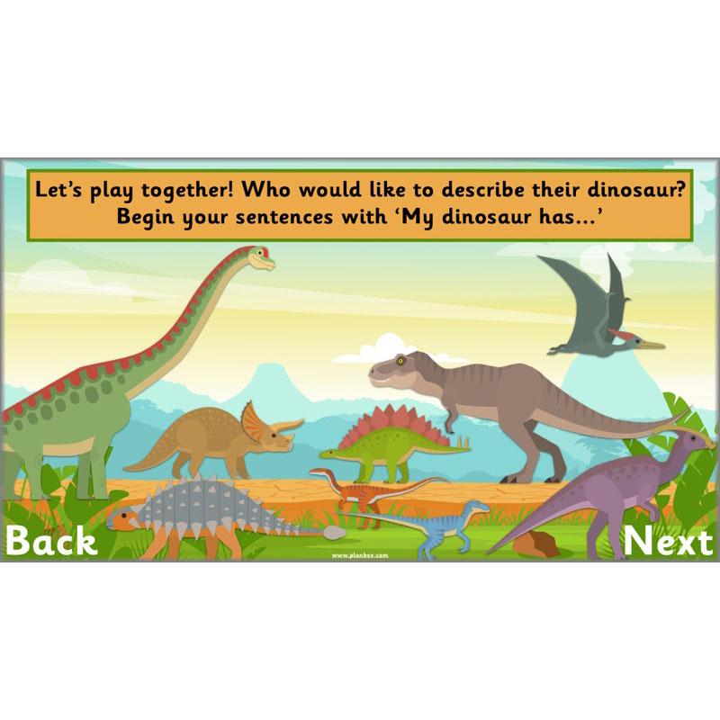 PlanBee Describing Dinosaurs Year 1 - Dinosaur Writing Activities KS1