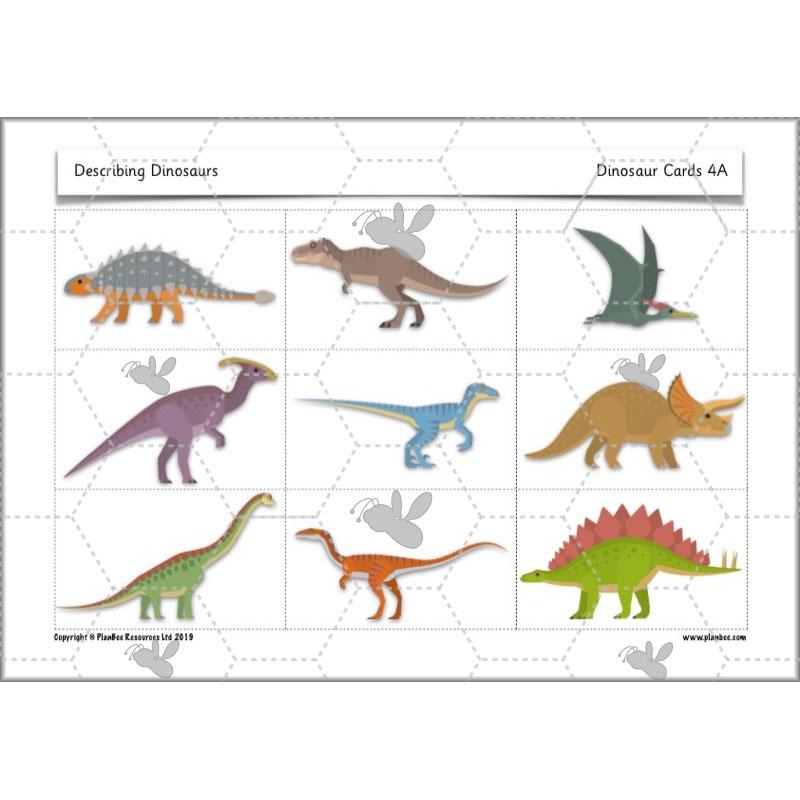 PlanBee Describing Dinosaurs Year 1 - Dinosaur Writing Activities KS1