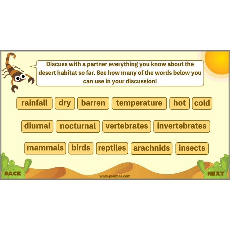 PlanBee Desert Life: KS2 Science Plans