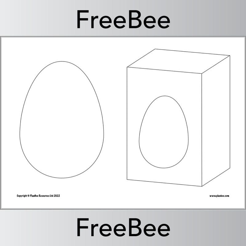 PlanBee FREE Design an Easter Egg Template by PlanBee