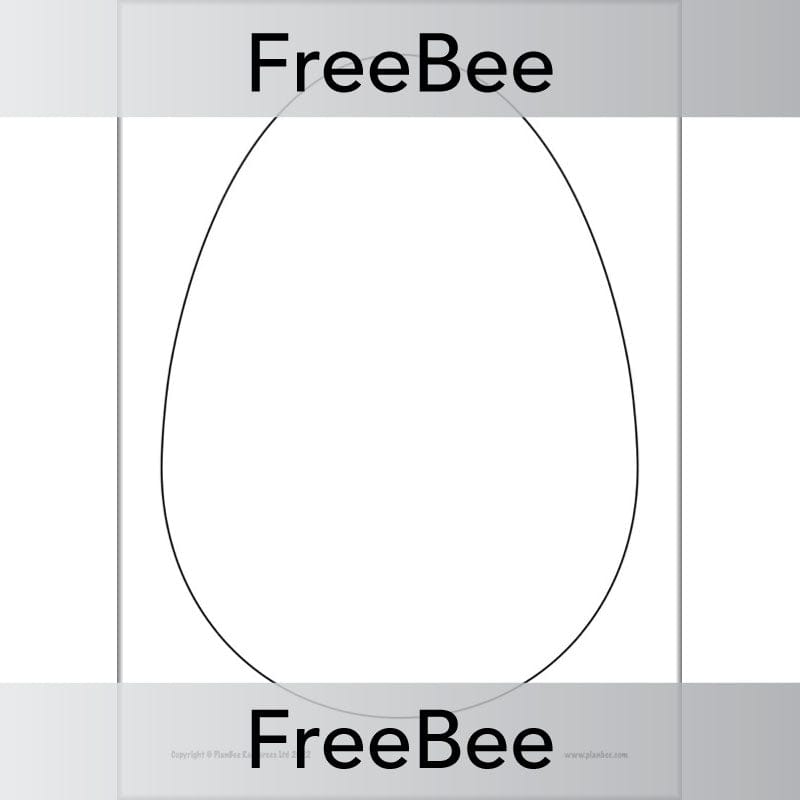 PlanBee FREE Design an Easter Egg Template by PlanBee