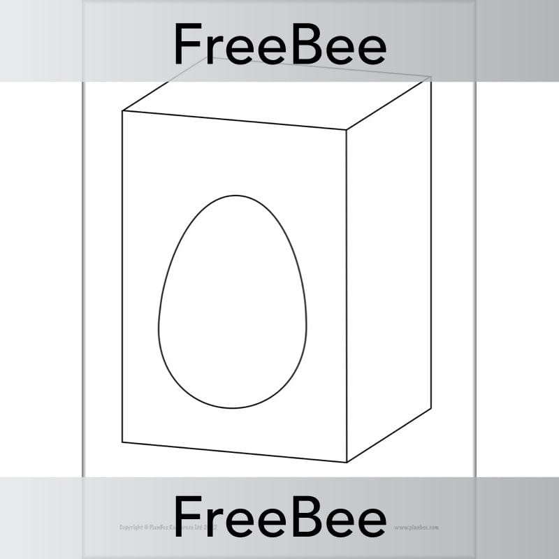 PlanBee FREE Design an Easter Egg Template by PlanBee