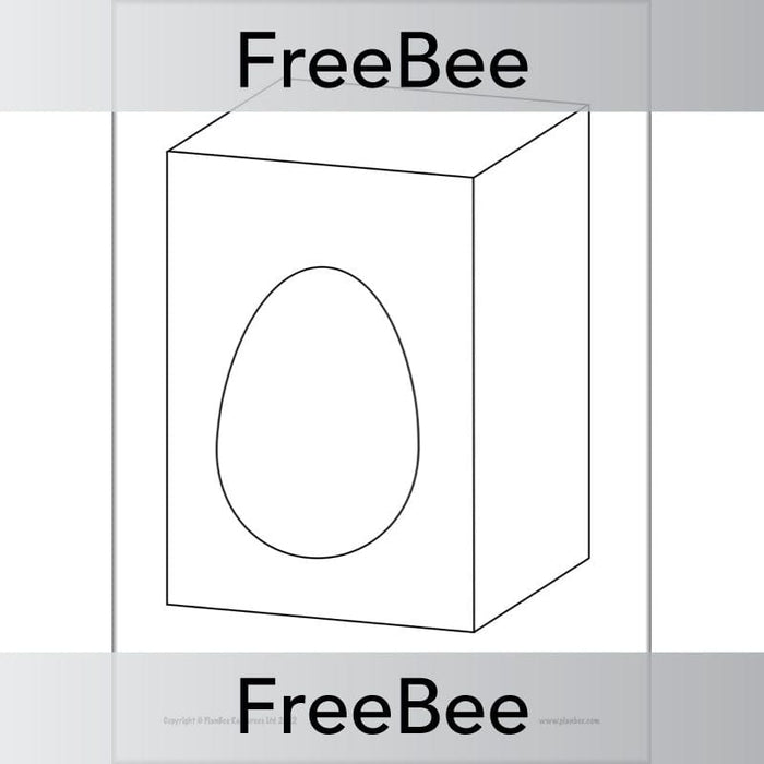 PlanBee FREE Design an Easter Egg Template by PlanBee