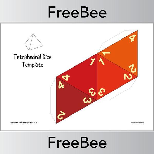 PlanBee 3D Net Multi-Sided Dice Templates | PlanBee