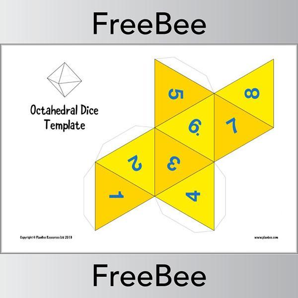 PlanBee 3D Net Multi-Sided Dice Templates | PlanBee