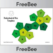 PlanBee 3D Net Multi-Sided Dice Templates | PlanBee