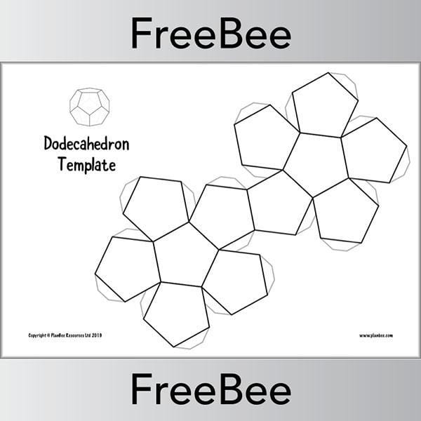PlanBee 3D Net Multi-Sided Dice Templates | PlanBee