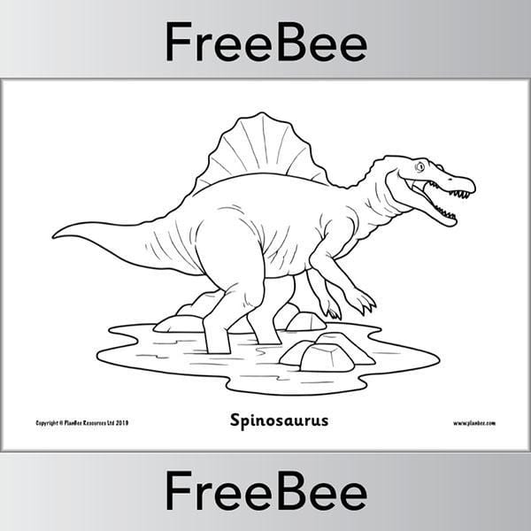 PlanBee Dinosaur Colouring Pages FREE Printables from PlanBee
