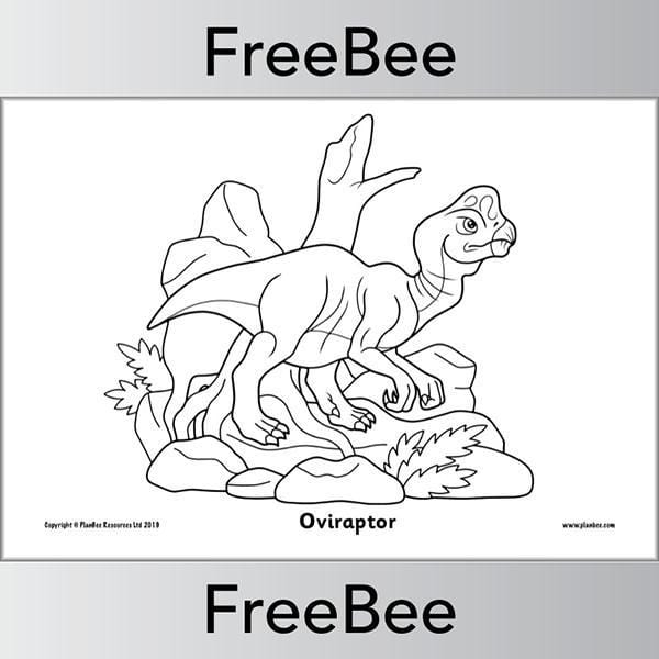 PlanBee Dinosaur Colouring Pages FREE Printables from PlanBee