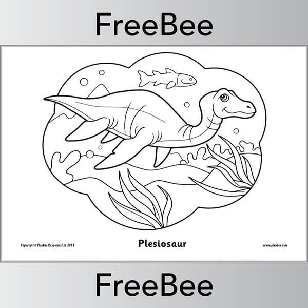 PlanBee Dinosaur Colouring Pages FREE Printables from PlanBee