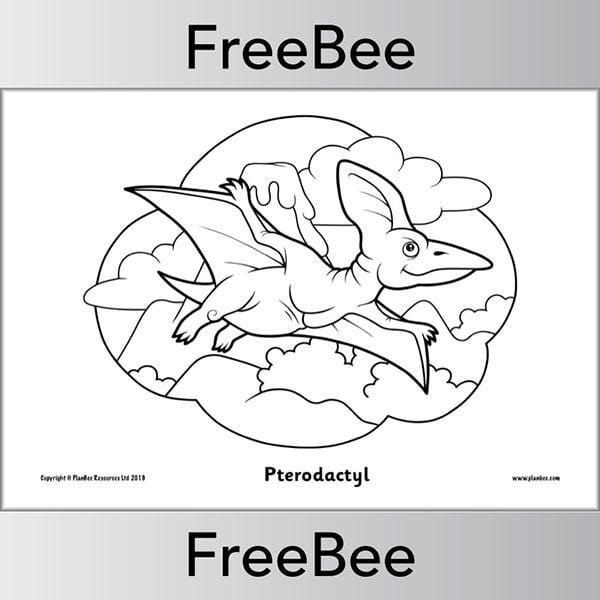 PlanBee Dinosaur Colouring Pages FREE Printables from PlanBee