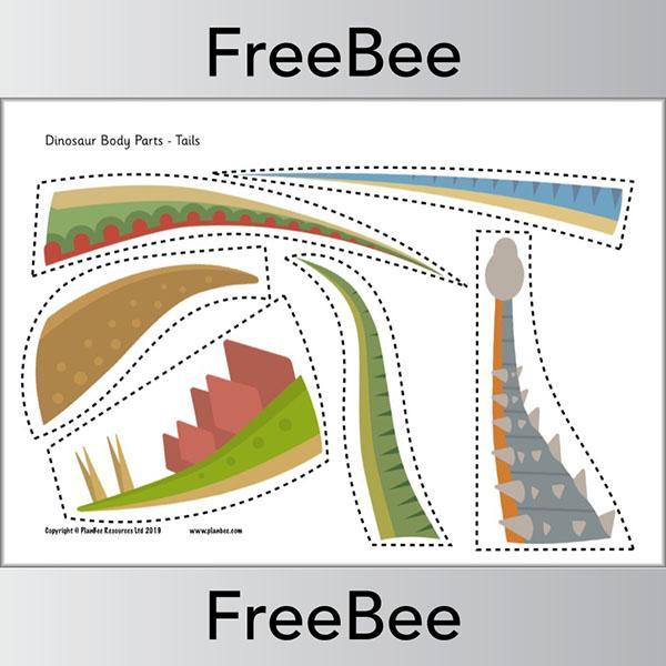 PlanBee FREE Build-a-Dinosaur Body Parts Printables by PlanBee