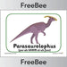 FREE Parasaurolophus Dinosaur Display Posters by PlanBee
