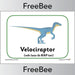 FREE Velociraptor Dinosaur Display Posters by PlanBee