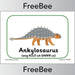 FREE Ankylosaurus Dinosaur Display Posters by PlanBee