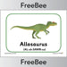 FREE Allosaurus Dinosaur Display Posters by PlanBee
