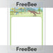 PlanBee FREE Dinosaur Writing Paper by PlanBee
