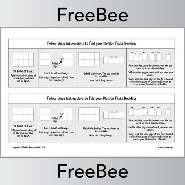 PlanBee Free Division Facts Booklet KS2 by PlanBee