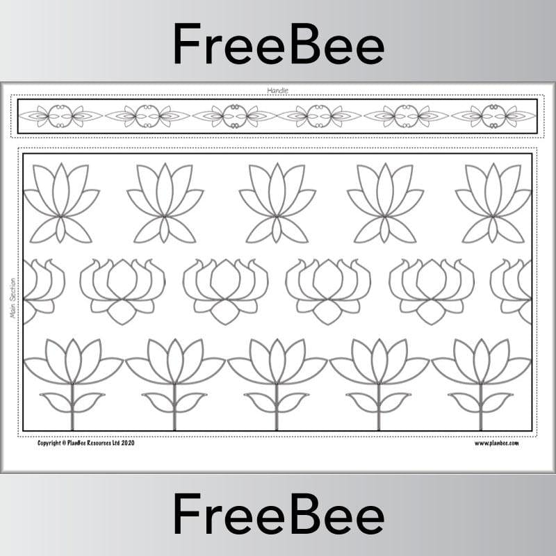 FREE Downloadable Diwali Lantern Template by PlanBee