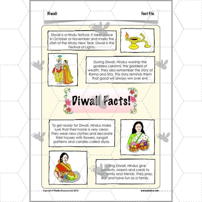 PlanBee Diwali KS2 lessons, activities, worksheets and resources