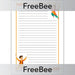Free Diwali Page Border Writing Frame by PlanBee