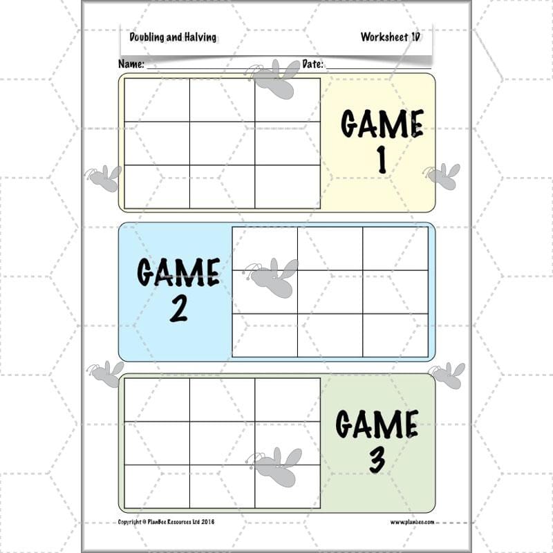 PlanBee Doubling and Halving Year 3 Maths Lesson Plan Packs | KS2
