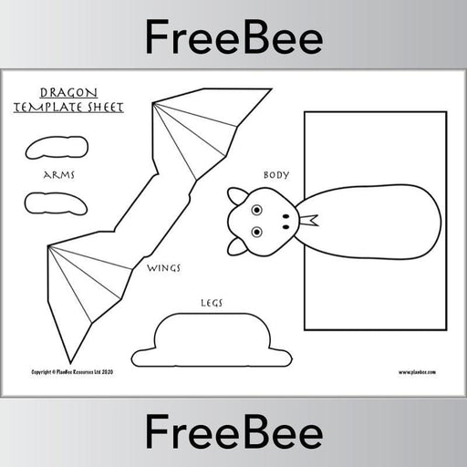 PlanBee Dragon Template | St George's Day Activities