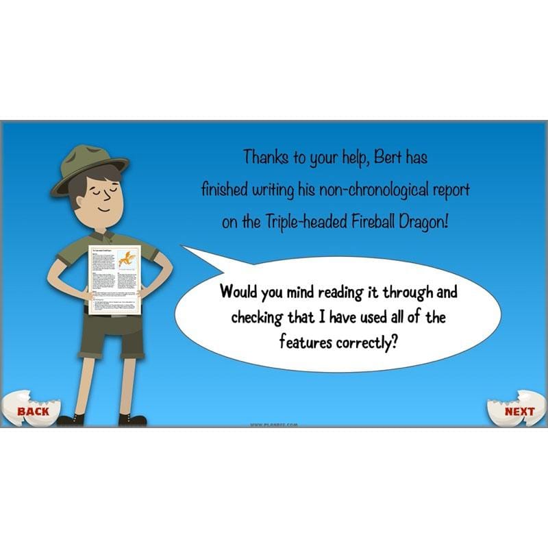 PlanBee Dragons KS2 | Non-chronological Reports Planning | Year 4