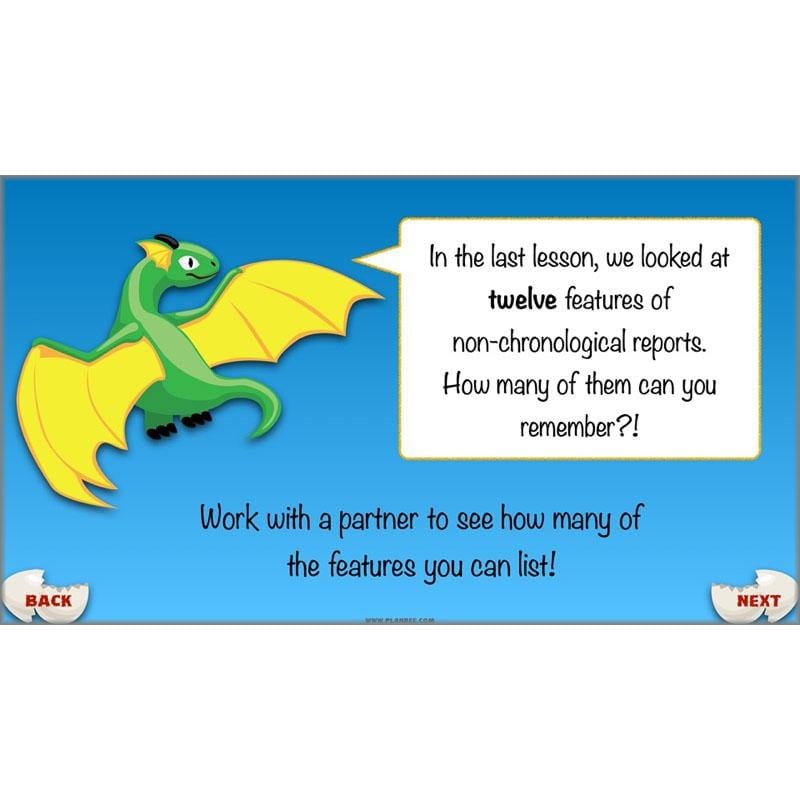 PlanBee Dragons KS2 | Non-chronological Reports Planning | Year 4