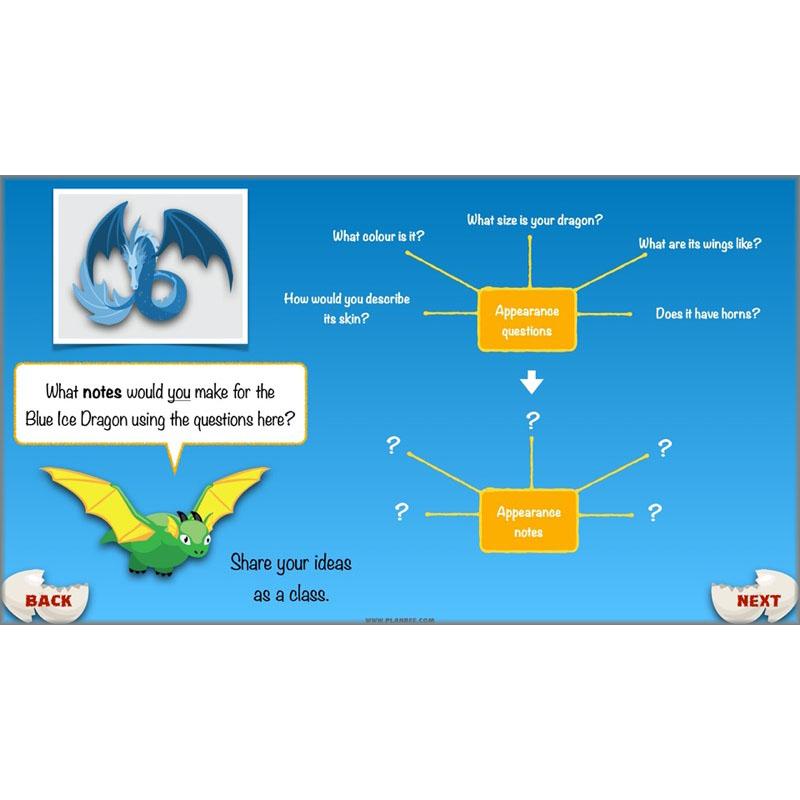 PlanBee Dragons KS2 | Non-chronological Reports Planning | Year 4