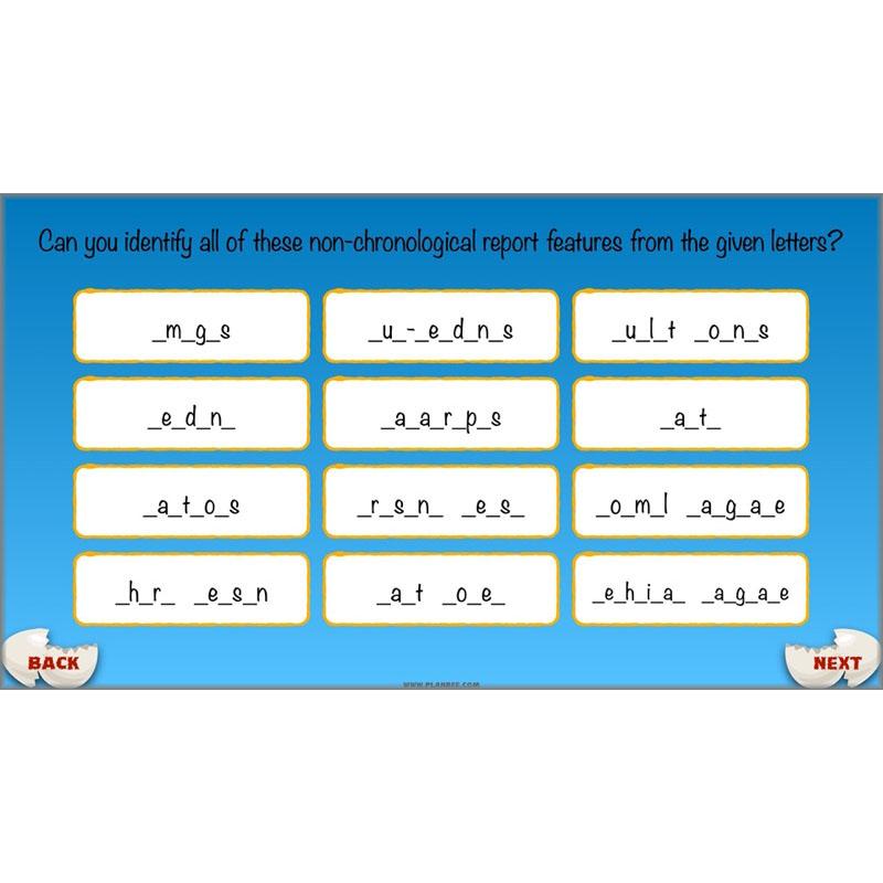PlanBee Dragons KS2 | Non-chronological Reports Planning | Year 4