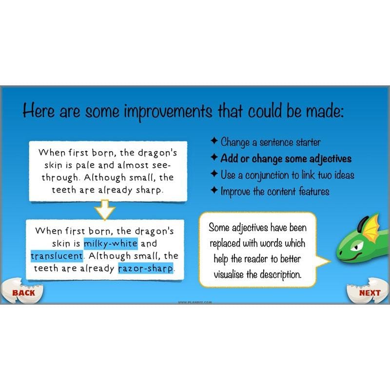 PlanBee Dragons KS2 | Non-chronological Reports Planning | Year 4