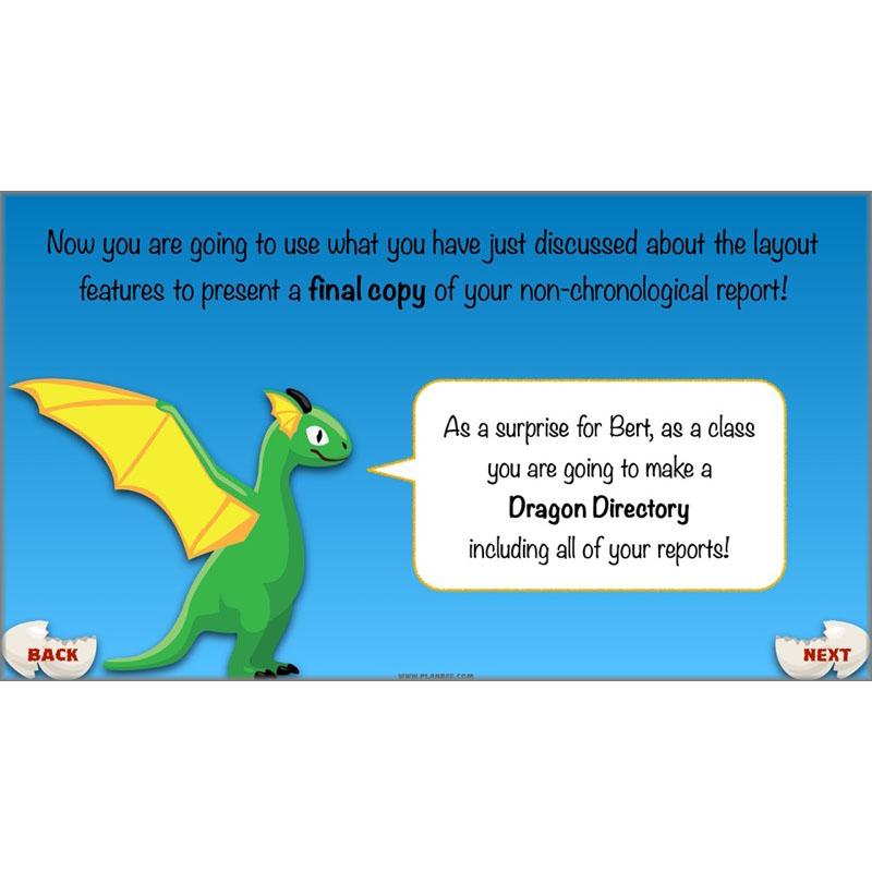 PlanBee Dragons KS2 | Non-chronological Reports Planning | Year 4