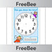 PlanBee Draw the Time | FREE blank clock face worksheet by PlanBee