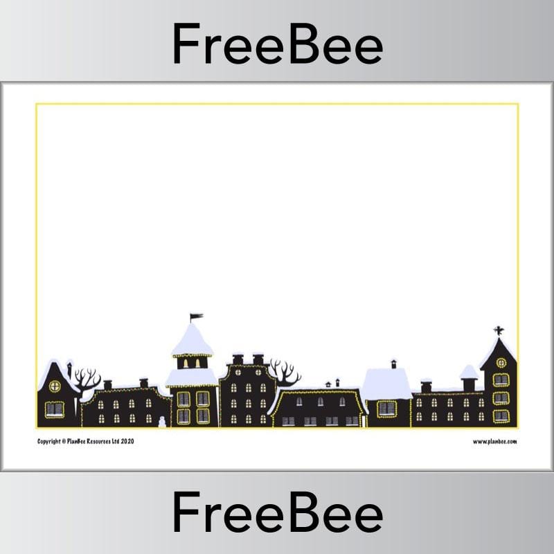 Free Festive Santas Sleigh Drawing challenge by PlanBee