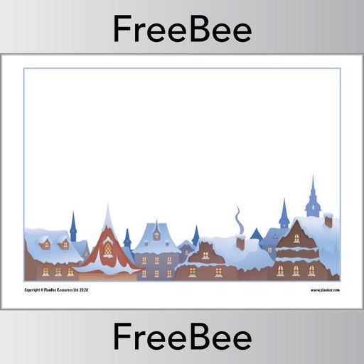 Free Festive Santas Sleigh Drawing challenge by PlanBee